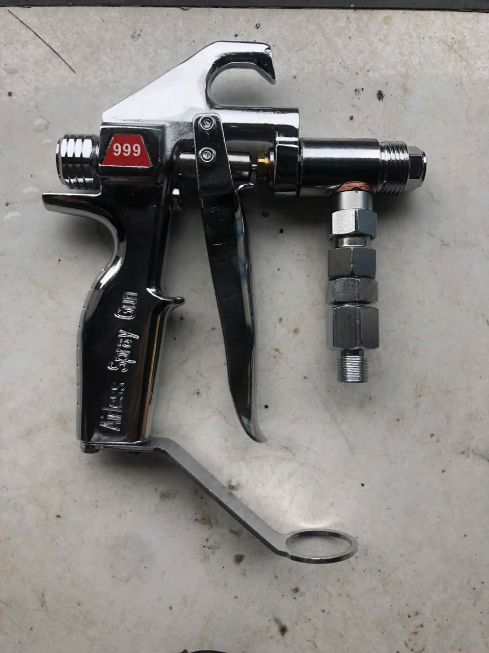 Súng phun bột inox bả đầu ren vòi súng 3/8